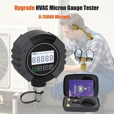 Digital Vacuum Gauge Meter for HVAC/Refrigeration - 0-75000 Microns with Adapter picture