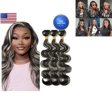 YOUNGHANN 24 26 28 Inch Human Hair P1b/613 Blonde Body Wave Brazilian Virgin picture