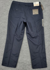 Dockers Premium Pants Mens 38x30 Blue Relaxed Fit Flat Front Dress Slacks NWT picture