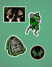 Dr Doom 4pc Sticker Pack picture