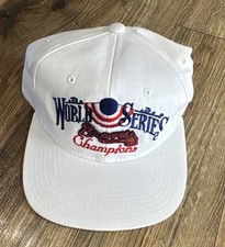 Rare Vintage 1995 Atlanta Braves Snapback Hat World Series Champions Baseball picture