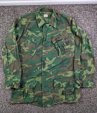 Vintage Vietnam Jungle Jacket Mens Small Camo Tropical Ripstop Poplin 1969 picture
