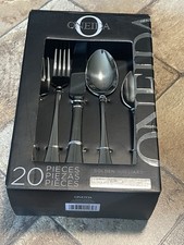 NOS 20pc ONEIDA GOLDEN JUILLIARD Stainless Flatware Ultra Premium New in Box picture