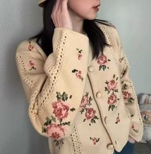 Sezane CAROLINE cardigan Size L RRP$395 picture