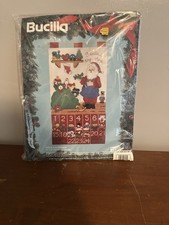 Vintage 1991 Bucilla Santa’s Workshop Felt Advent Calendar Kit #82852 NEW picture