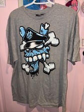 Kidrobot Vintage Gray Men’s Xl Tshirt With Artist Skull Design picture