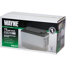 WAYNE WSB1275-75Ah Maintenance-Free Battery - Recommended for Wayne ESP25n, picture