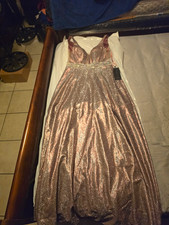 Cinderella Divine Princess Lace-Up Gold Dress, Size 10, FG0213 picture