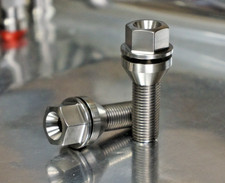 20x set 14x1.5 Titanium Lug Wheel Bolts bolt lugs M14x1.5 60deg 34mm picture