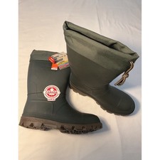 Kamik Hunter Mens Green Waterproof Winter Snow Boots Size 8 Made in Canada NWT picture