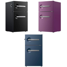 Frigidaire 3.2 cu. ft. 2-Door Retro Mini Refrigerator in Purple / Blue / Black picture
