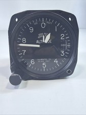 United Instruments Altimeter 5934M-1 Aircraft  -1000 to 20,000 Feet VGC Avionics picture