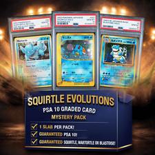 Squirtle/Wartortle/Blastoise Evolutions PSA 10 Graded Card Mystery Box picture