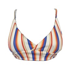 Zaful Womens Multi Color Striped Bikini Top Swimwear Size S picture