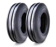 Set of 2 SUPERGUIDER Heavy Duty 7.5L-15 Rib Implement Tire F-2 Pattern 8Ply picture
