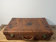 Antique Vintage Davis Maker Of London leather Travel Case picture