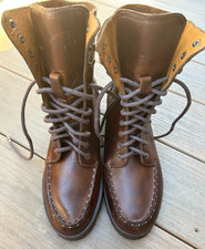Vintage Cole Haan Country Leather Boots Sz 8.5M Women's Lace Up picture