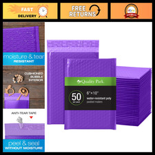 Padded Purple Bubble Mailers 6x9