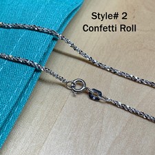 Real SILVER Unique Jewelry SOLID 925 Sterling Silver Chain Necklace Made Italy picture