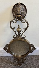 John Richard Collection Brass Lion Head Wall Mirror - Exceptional Quality picture