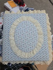 Vintage Puffy Fabric 80’s Lace Floral Country Grannycore Photo Album Scrapbook picture