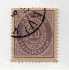 Iceland - Sc# 13 / Facit # 14b Used (late cncl) /Jay Smith Cert. -   Lot 0923340 picture