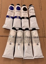 NEW LOT of 8 GAMBLIN 1980 OIL COLORS PAINT 150 ML. TUBES Ship Asap picture