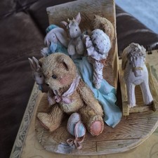 Vtg Cherished Teddies Christopher Old Friends Are The Best Friends 1991 #950483 picture