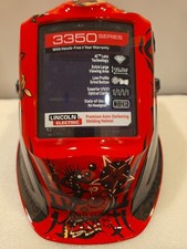 Lincoln Electric K3101-4-CE Viking 3350 Auto Darkening Welding Helmet, Mojo Red. picture