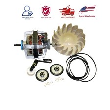 COMBO5:Dryer Motor 279827 Blower 694089 Belt Idler Rollers 4392065 for Whirlpool picture