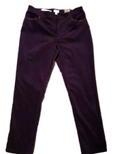 Chicos Embellished Velveteen Jegging 30.5 In HIMALAYAN PURPLE. Size 2.5. New picture