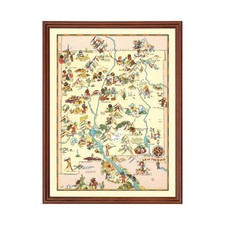 Old Map of New Mexico 1935 - Vintage New Mexico Art picture