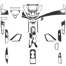 60Pcs Real Carbon Fiber Kits Full Interior Cover Trim For Hyundai Veloster 12-17 picture
