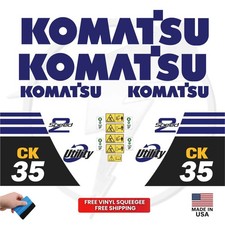 Fits Komatsu CK35 Decal Kit Skid Steer Loader Stickers -  picture