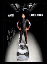 Andi Langenhan autograph card original signed tobogganing +A 177654 picture