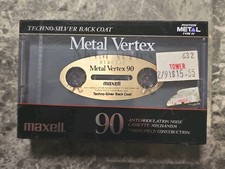 Maxell Vertex 90 audio cassette blank tape sealed Made in Japan Type IV v2 picture