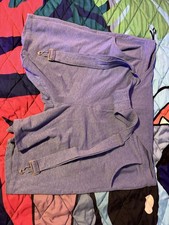 TGF Swoveralls Knit Overall Shorts Womens XL Light Blue Swovie Relaxed Shortalls picture