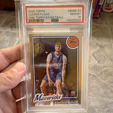Topps 2025-26 Cooper Flagg RC #80BK-51 1980-81 Topps Basketball PSA 10 picture