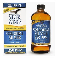 Natural Path/Silver Wing Colloidal Silver, 250 PPM, 16 oz. EXP 03/28 picture