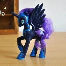 Share 14CM Princess Luna PVC Toys My Little Pony Brushable NIGHTMARE MOON Girls  picture