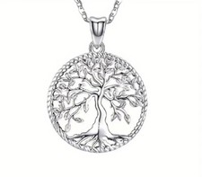 925 Sterling Silver Tree of Life Necklace Pendant picture