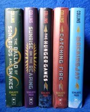 Suzanne Collins Hunger Games 5 Hardcover Book Lot Sunrise Reaping Ballad Trilogy picture