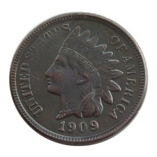 1909-S Indian Head Penny Extremely Fine As shown in the figure picture