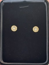 Tiffany & Co. Soleste Diamond Stud Earrings 18K Rose Gold Discontinued w/ Box picture