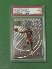 1997 Stadium Club MICHAEL JORDAN HARDCOURT HEROICS #H1 PSA 9 MINT CHICAGO BULLS picture