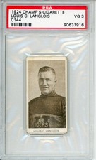 1924 Champs Cigarette Louis C Langlois Rookie PSA 3 picture