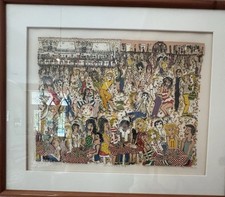 JAMES RIZZI RARE 3D ART,  “NIGHT CLUB” Signed And Numbered RARE 1983 3/99 picture