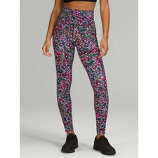 NWOT Lululemon Base Pace High-Rise Tight 28” Brushed Floral Electric Multi Sz 4 picture