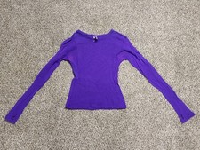 Hot Topic Monster brand Purple Fishnet top - Size L picture