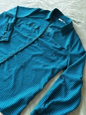 Kim Rogers Curvy Teal & Black Checkered Button-Down Shirt Women's 1X [COPY] picture